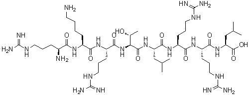 CAS 登录号：152246-44-1, L-精氨酰-L-赖氨酰-L-精氨酰-L-苏氨酰-L-亮氨酰-L-精氨酰-L-精氨酰-L-亮氨酸