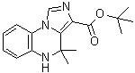 structure of CAS# 152273-12-6, 4,5-二氢-4,4-二甲基-咪唑并[1,5-a]喹喔啉-3-羧酸叔丁酯