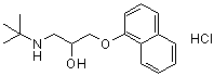 CAS # 15230-34-9, 1-(tert-Butylamino)-3-(1-naphthyloxy)-2-propanol hydrochloride