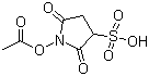 structure of CAS# 152305-87-8, 1-Acetyloxy-2,5-dioxopyrrolidine-3-sulfonic acid