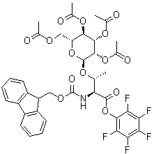 CAS # 152389-15-6, N-[(9H-Fluoren-9-ylmethoxy)carbonyl]-O-(2,3,4,6-tetra-O-acetyl-alpha-D-mannopyranosyl)-L-threonine pentafluorophenyl ester