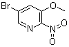 structure of CAS# 152684-26-9, 5-Bromo-3-methoxy-2-nitro-pyridine
