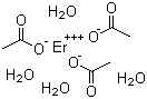 Erbium triacetate tetrahydrate molecular structure (CAS 15280-57-6)