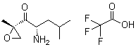 CAS 登录号：1528769-14-3, (2S)-2-氨基-4-甲基-1-[(2S)-2-甲基-2-环氧乙烷基]-1-戊酮三氟乙酸盐