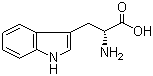D(+)-Tryptophan molecular structure (CAS 153-94-6)