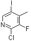 2-Chloro-3-fluoro-5-iodo-4-methylpyridine molecular structure (CAS 153035-01-9)