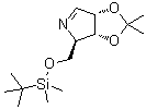 (3aR,4R,6aS)-4-[[[(1,1-Dimethylethyl)dimethylsilyl]oxy]methyl]-3a,6a-dihydro-2,2-dimethyl-4H-1,3-dioxolo[4,5-c]pyrrole molecular structure (CAS 153172-33-9)