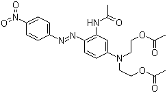 CAS # 1533-74-0, Disperse Red 74, 2,2'-[[3-Acetamido-4-[(4-nitrophenyl)azo]phenyl]imino]diethyl diacetate