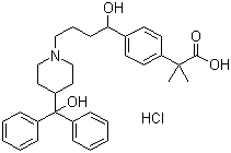 structure of CAS# 153439-40-8, Fexofenadine hydrochloride