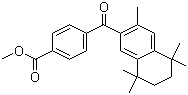 structure of CAS# 153559-45-6, Methyl 4-[(5,6,7,8-tetrahydro-3,5,5,8,8-pentamethyl-2-naphthalenyl)carbonyl]benzoate