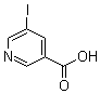5-Iodo-3-pyridinecarboxylic acid molecular structure (CAS 15366-65-1)