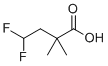 structure of CAS# 1536988-56-3, 4,4-Difluoro-2,2-dimethylbutanoic acid