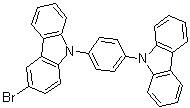 CAS 登录号：1537218-76-0, 3-溴-9-[4-(9H-咔唑-9-基)苯基]-9H-咔唑