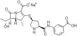 structure of CAS# 153773-82-1, Ertapenem Sodium
