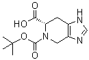 CAS # 153982-44-6, (S)-1,4,6,7-Tetrahydro-5H-imidazo[4,5-c]pyridine-5,6-dicarboxylic acid 5-(1,1-dimethylethyl) ester