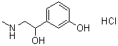 DL-苯肾上腺素盐酸盐分子结构 (CAS 154-86-9)