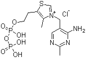 焦磷酸硫胺素分子结构 (CAS 154-87-0)