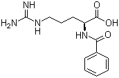 structure of CAS# 154-92-7, N-苯甲酰基-L-精氨酸