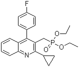 CAS # 154057-57-5, P-[[2-Cyclopropyl-4-(4-fluorophenyl)-3-quinolinyl]methyl]phosphonic acid diethyl ester