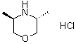 (3R,5R)-3,5-Dimethylmorpholine Hydrochloride molecular structure (CAS 1542268-31-4)