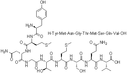 CAS 登录号：154330-44-6, L-酪氨酰-L-蛋氨酰-L-天冬氨酰胺酰甘氨酰-L-苏氨酰-L-蛋氨酰-L-丝氨酰-L-谷氨酰胺酰-L-缬氨酸