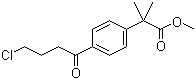 structure of CAS# 154477-54-0, Methyl 2-(4-(4-chlorobutanoyl)phenyl)-2-methylpropanoate