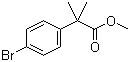 structure of CAS# 154825-97-5, 2-(4-溴苯基)-2,2-二甲基乙酸甲酯