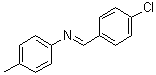 structure of CAS# 15485-32-2, N-(4-Chlorobenzylidene)-4-methylaniline