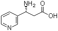 structure of CAS# 155050-17-2, (R)-3-Amino-3-(pyridin-3-yl)propanoic acid