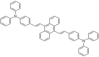 structure of CAS# 155139-11-0, (E,E)-4,4'-[9,10-蒽二基二-2,1-乙烯基]双[N,N-二苯基苯胺]