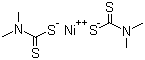 Nickel bis(dimethyldithiocarbamate) molecular structure (CAS 15521-65-0)