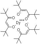 三(2,2,6,6-四甲基-3,5-庚二酮酸)镝分子结构 (CAS 15522-69-7)