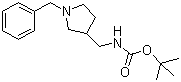 (1-苄基吡咯烷-3-基甲基)氨基甲酸叔丁酯分子结构 (CAS 155497-10-2)