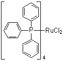 structure of CAS# 15555-77-8, Tetrakis(triphenylphosphine)ruthenium dichloride
