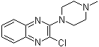 structure of CAS# 155584-74-0, 2-Chloro-3-(4-methyl-1-piperazinyl)quinoxaline