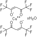 structure of CAS# 155640-85-0, 双(六氟乙酰丙酮)合铜 (II) 水合物