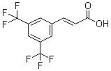 structure of CAS# 155814-20-3, trans-3,5-Bis(trifluoromethyl)cinnamic acid