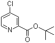 structure of CAS# 15583-17-2, 4-Chloropyridine-2-carboxylic acid tert-butyl ester