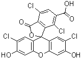 CAS # 155911-14-1, 6-Carboxy-2',4,7,7'-Tetrachlorofluorescein, TET, Tetrachloro-6-carboxyfluorescein