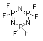 Phosphonitrilic fluoride trimer molecular structure (CAS 15599-91-4)