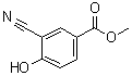 structure of CAS# 156001-68-2, 3-Cyano-4-hydroxybenzoic acid methyl ester