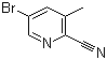 structure of CAS# 156072-86-5, 5-Bromo-3-methylpyridine-2-carbonitrile