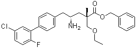 structure of CAS# 1562405-20-2, (alphaS,gammaR)-gamma-Amino-5'-chloro-alpha-(ethoxymethyl)-2'-fluoro-alpha-methyl-[1,1'-biphenyl]-4-pentanoic acid phenylmethyl ester