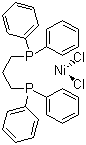 1,3-双(二苯基膦丙烷)二氯化镍分子结构 (CAS 15629-92-2)