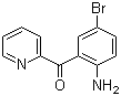 CAS # 1563-56-0, 2-Amino-5-bromophenyl-2-pyridylmethanone, 2-Amino-5-bromophenyl 2-pyridylmethanone, 2-(2-Amino-5-bromobenzoyl)pyridine, 2-(5-Bromo-2-aminobenzoyl)pyridine, 2-Amino-5-bromophenyl 2-pyridyl ketone