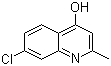structure of CAS# 15644-88-9, 7-Chloro-2-methyl-4-quinolinol