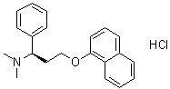 CAS # 156453-51-9, (alphaR)-N,N-Dimethyl-alpha-[2-(1-naphthalenyloxy)ethyl]benzenemethanamine hydrochloride (1:1)