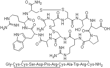 structure of CAS# 156467-85-5, alpha-Conotoxin Im-I