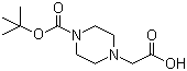 structure of CAS# 156478-71-6, 4-Boc-1-piperazineacetic acid