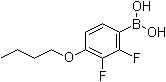 structure of CAS# 156487-12-6, (4-Butoxy-2,3-difluorophenyl)boronic acid